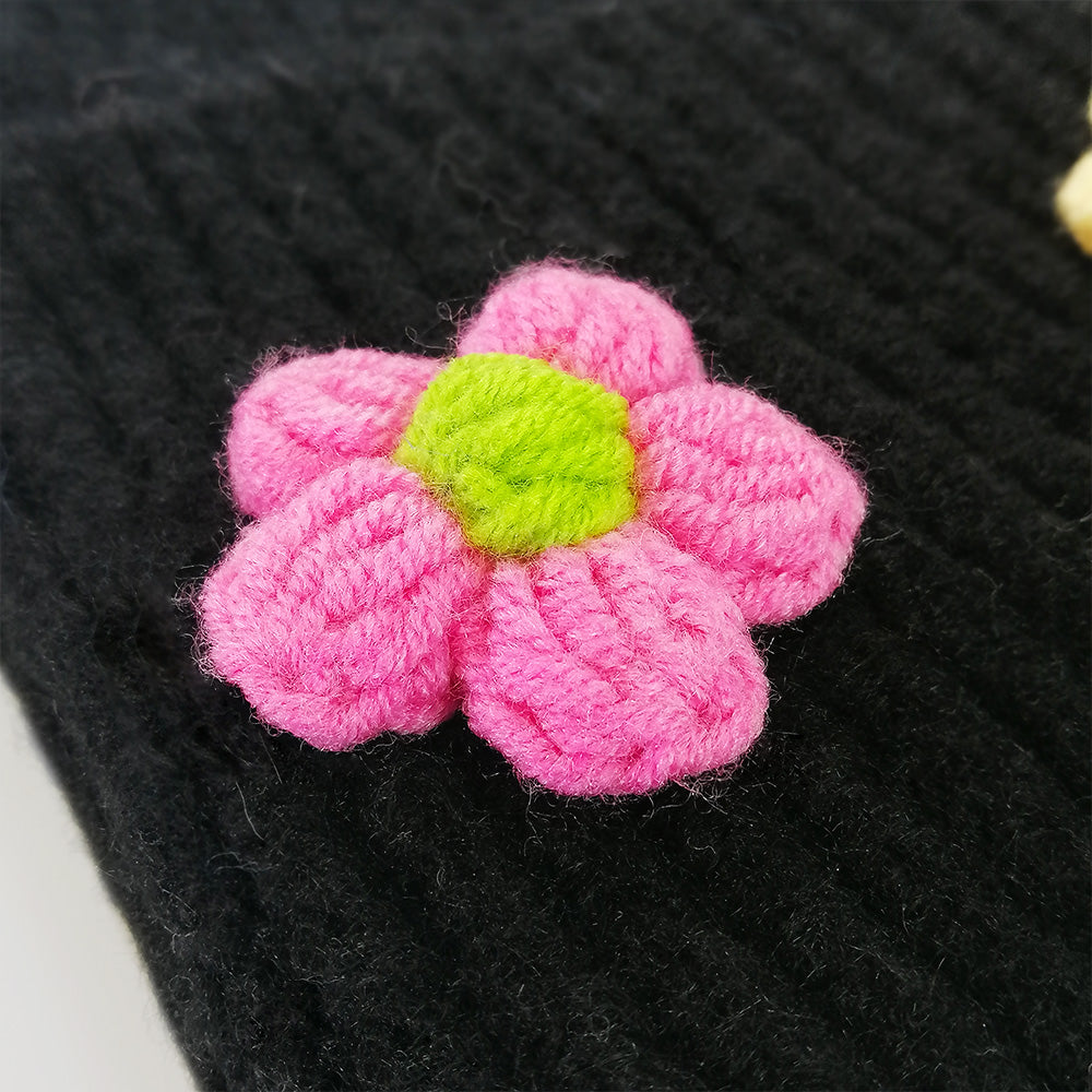 Crochet Flower Beanie