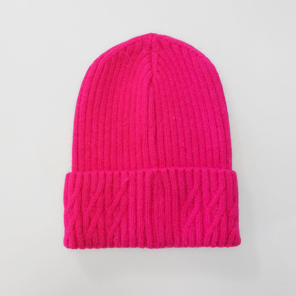 Angora Text Beanies
