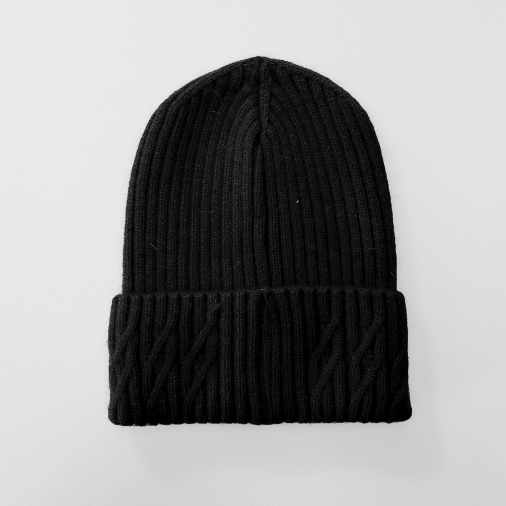 Angora Text Beanies