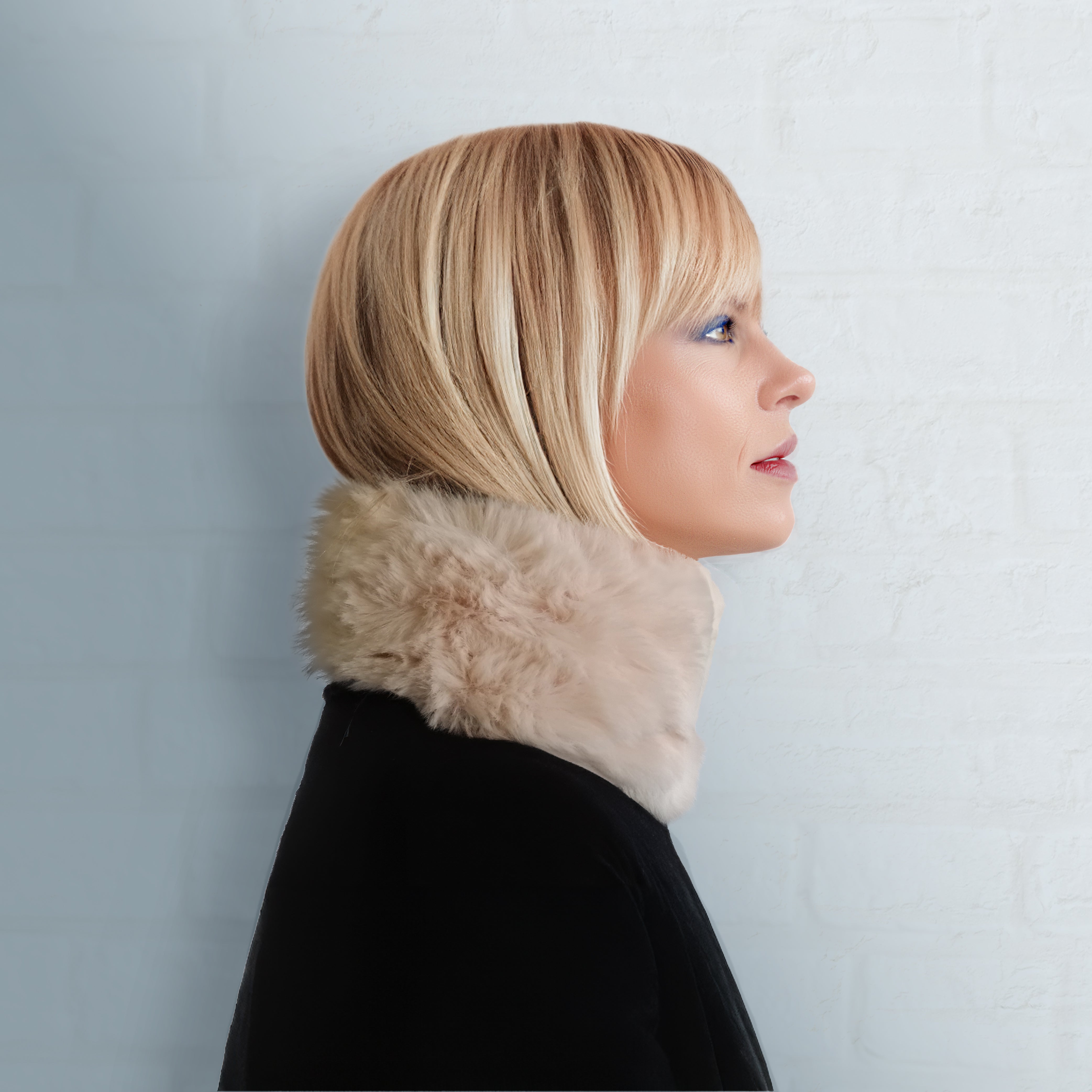 Fur Collar - Spotted Bow