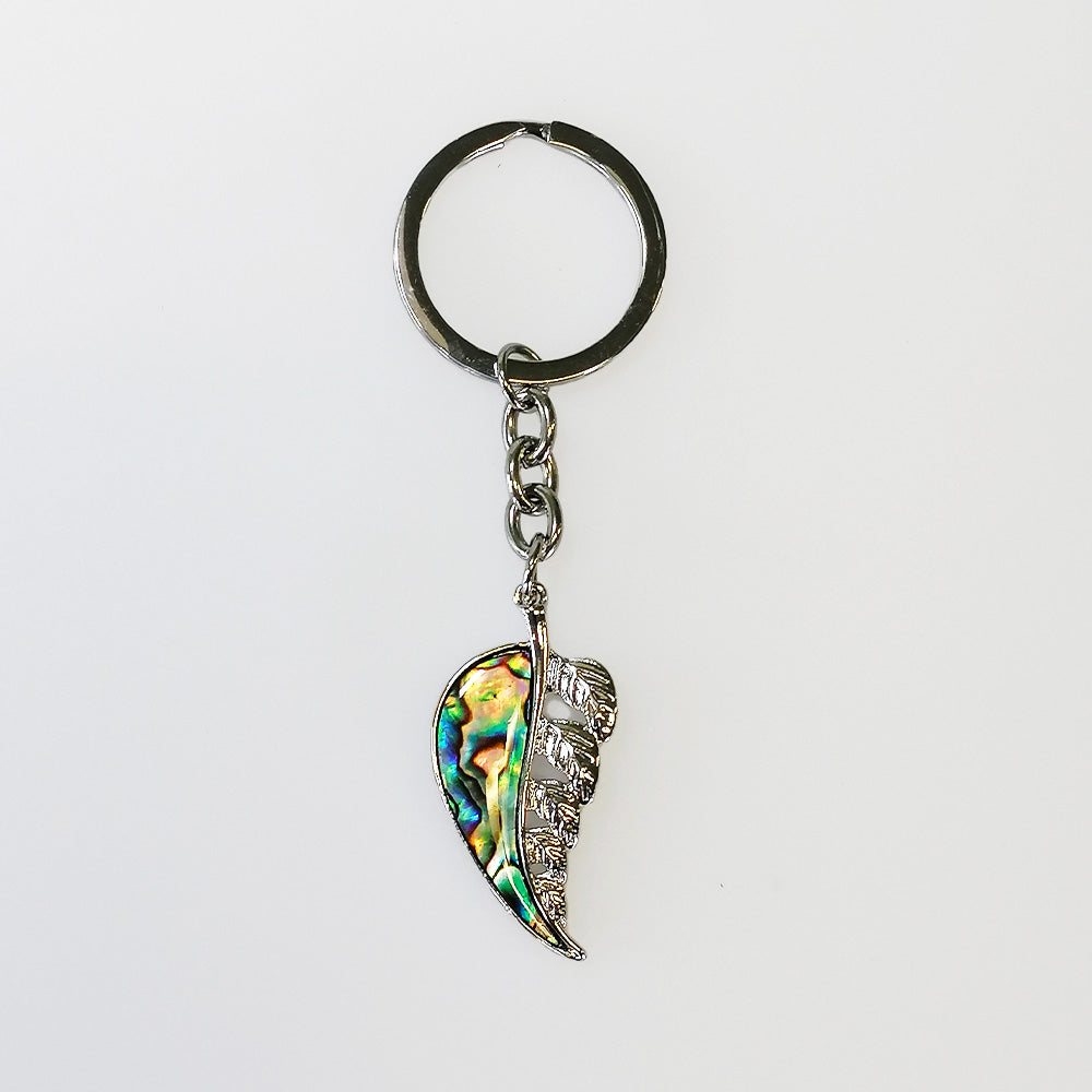 Kiwicraft - Paua Silver Fern Keyring