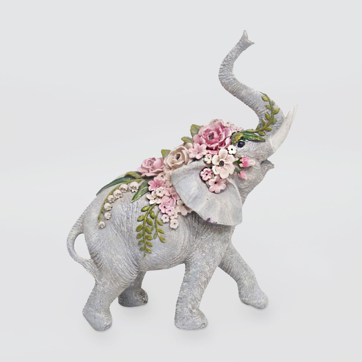 Floral Elephants - Resin Decor