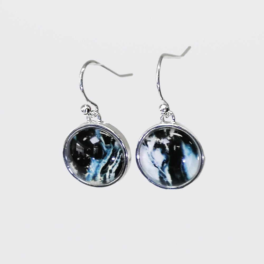 Lily & Mae - Silver Plated Earrings - Black