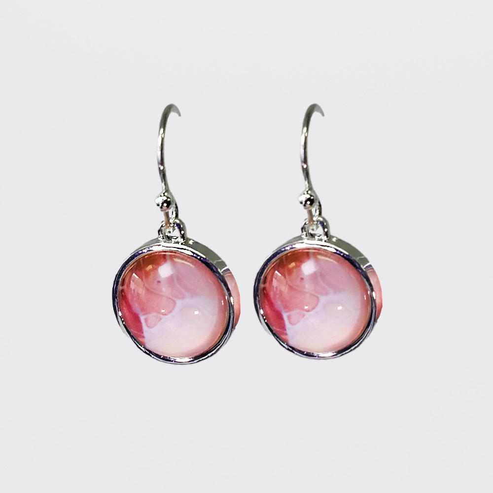 Lilly & Mae - Silver Plated Earrings - Pink