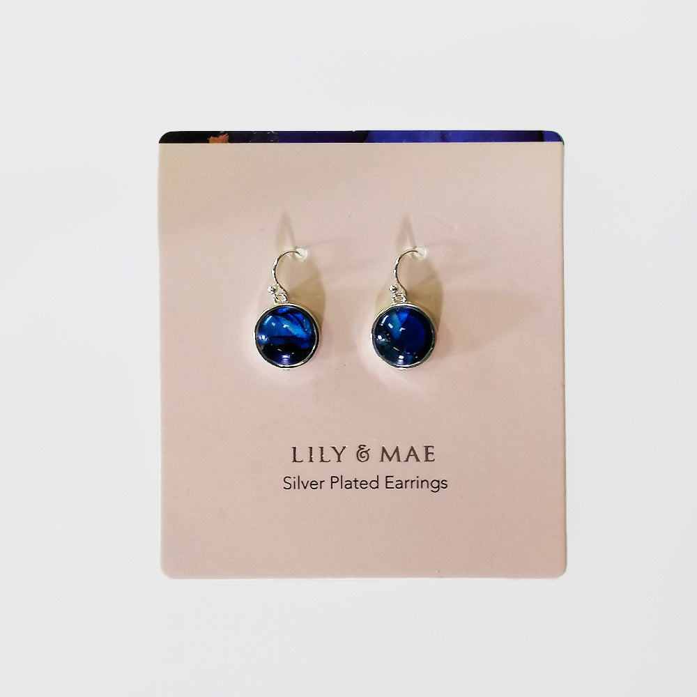 Lilly & Mae - Silver  Plated Earrings - Blue