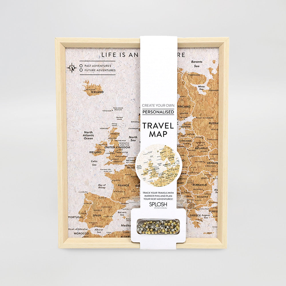 Europe Travel Board Desk Map