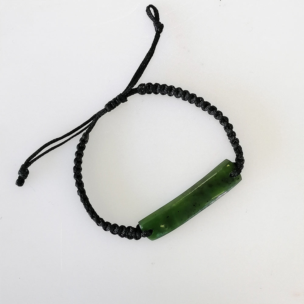Your Taonga' Flat ID Bangle - Greenstone Bracelet