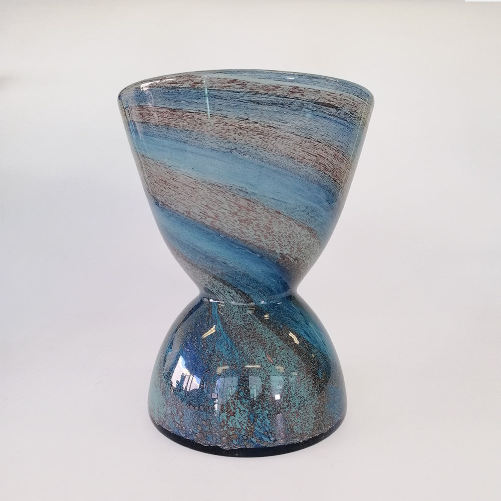 Lumi  Blue Glass Vase