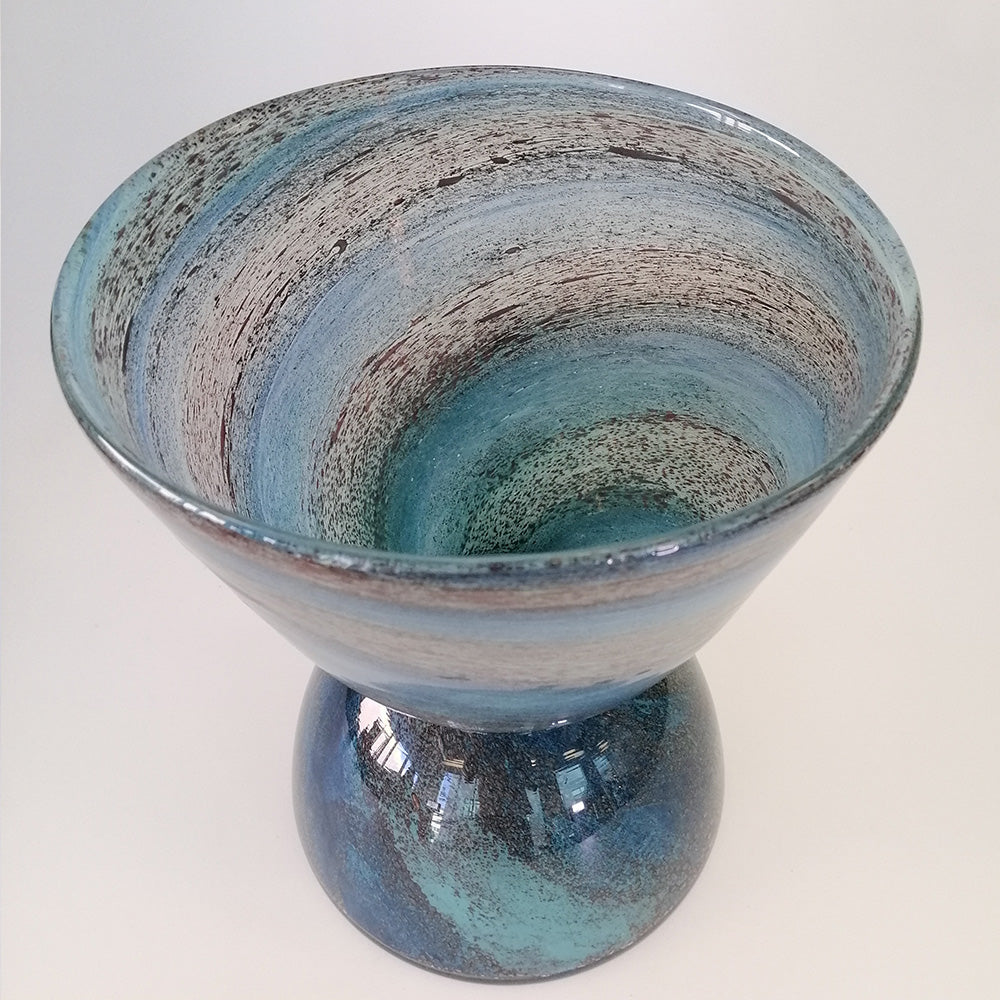Lumi  Blue Glass Vase