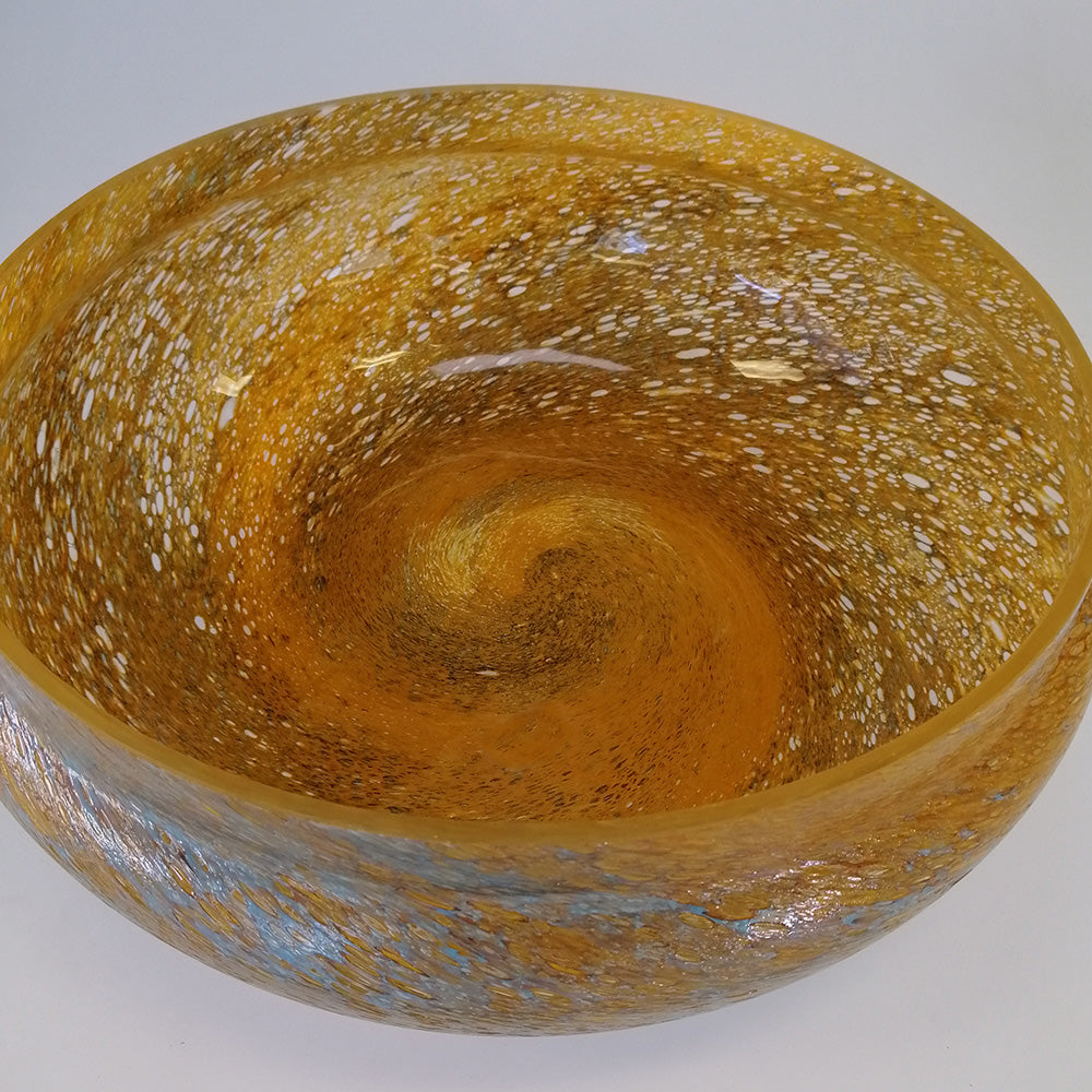 Lumi Glass Bowl Amber