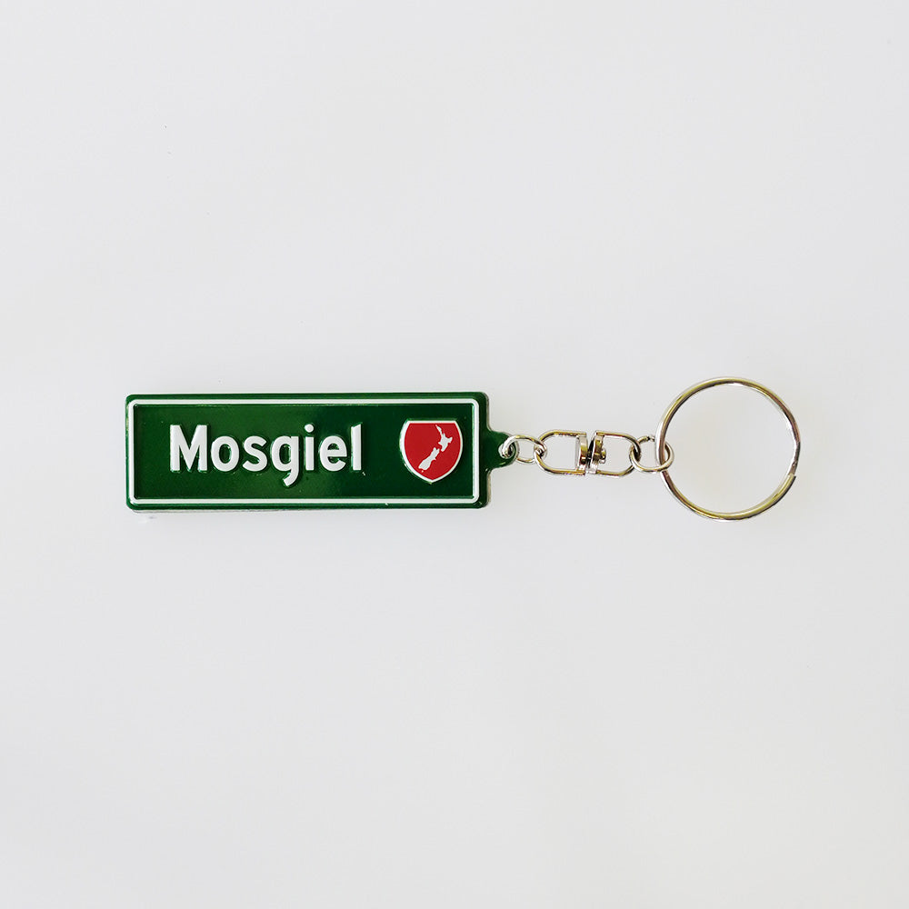 Moana RD - 'Mosgiel' Road Sign Keyring