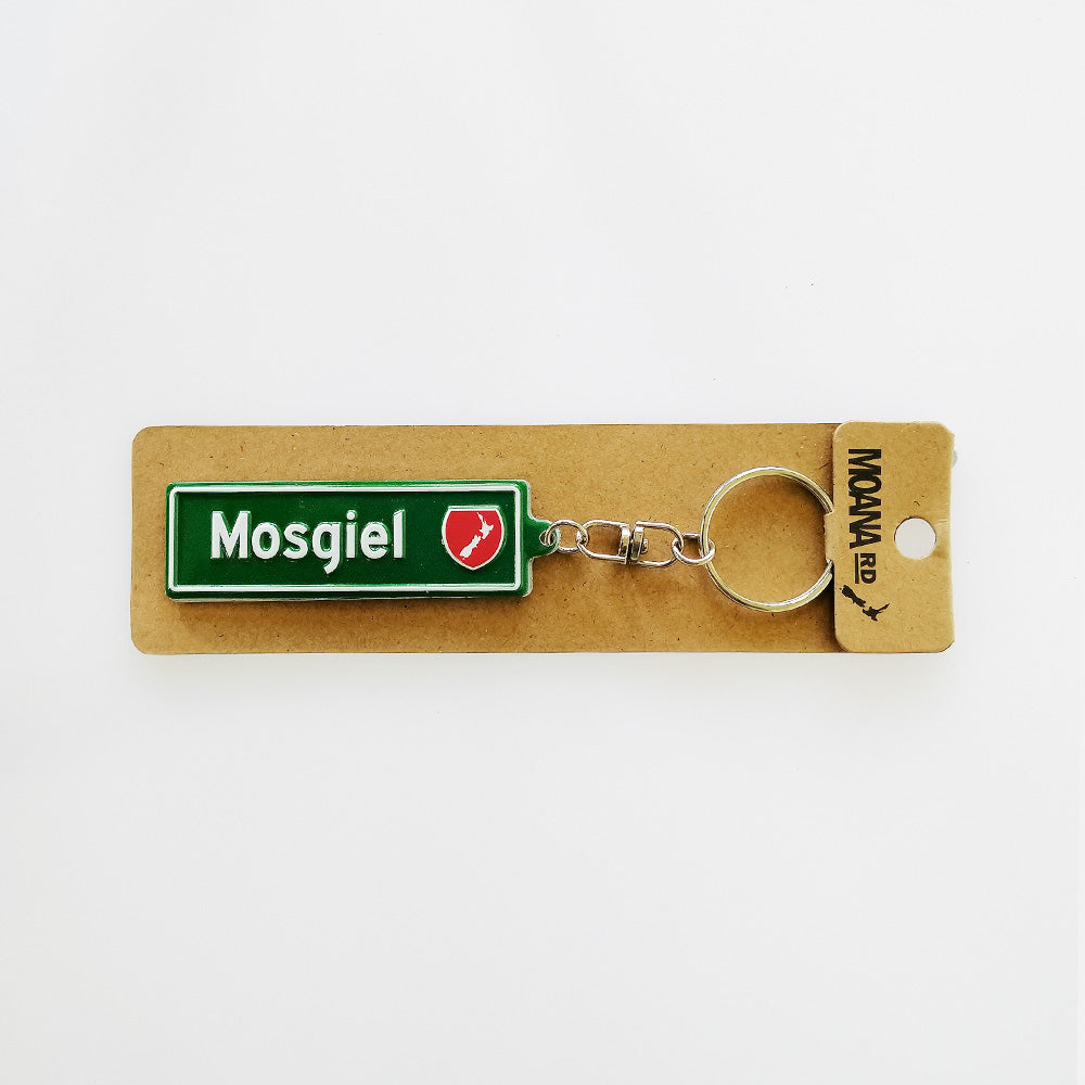Moana RD - 'Mosgiel' Road Sign Keyring