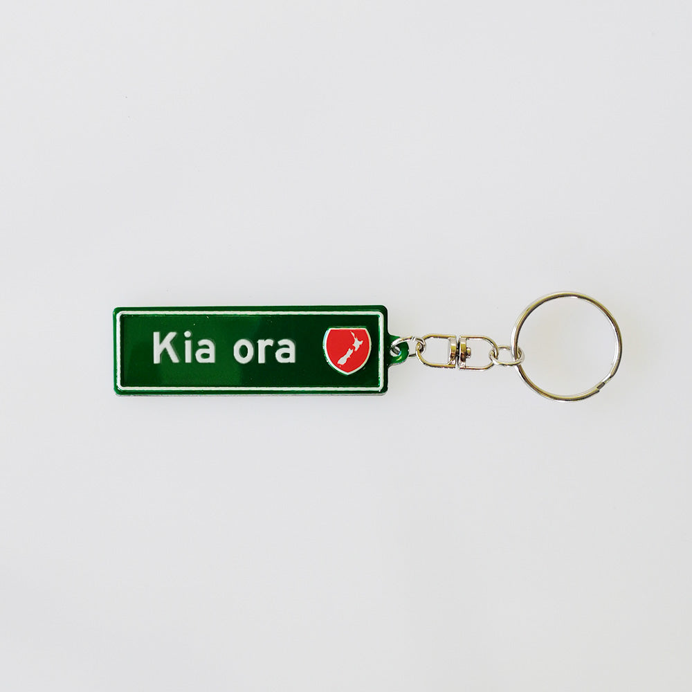 Moana RD - 'Kia Ora' Road Sign Keyring