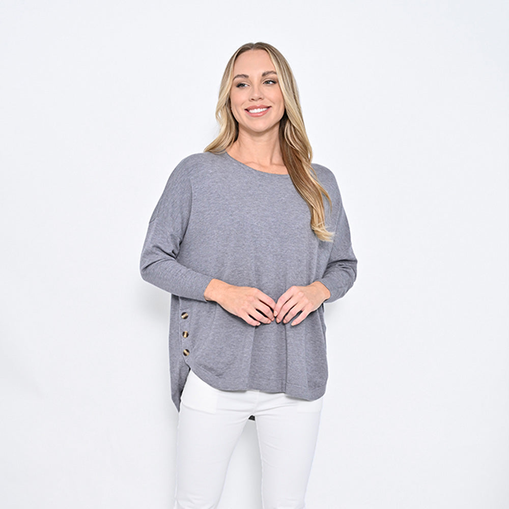 3 Button Knitted Top