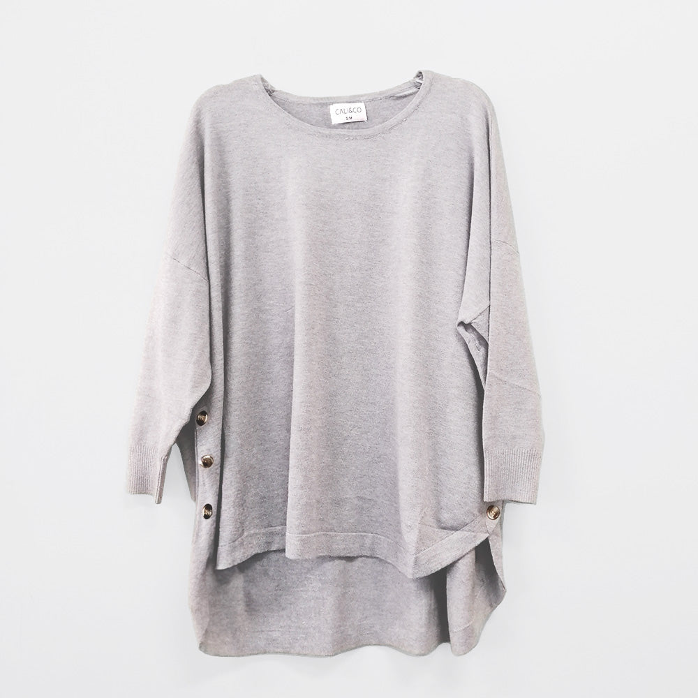 3 Button Knitted Top