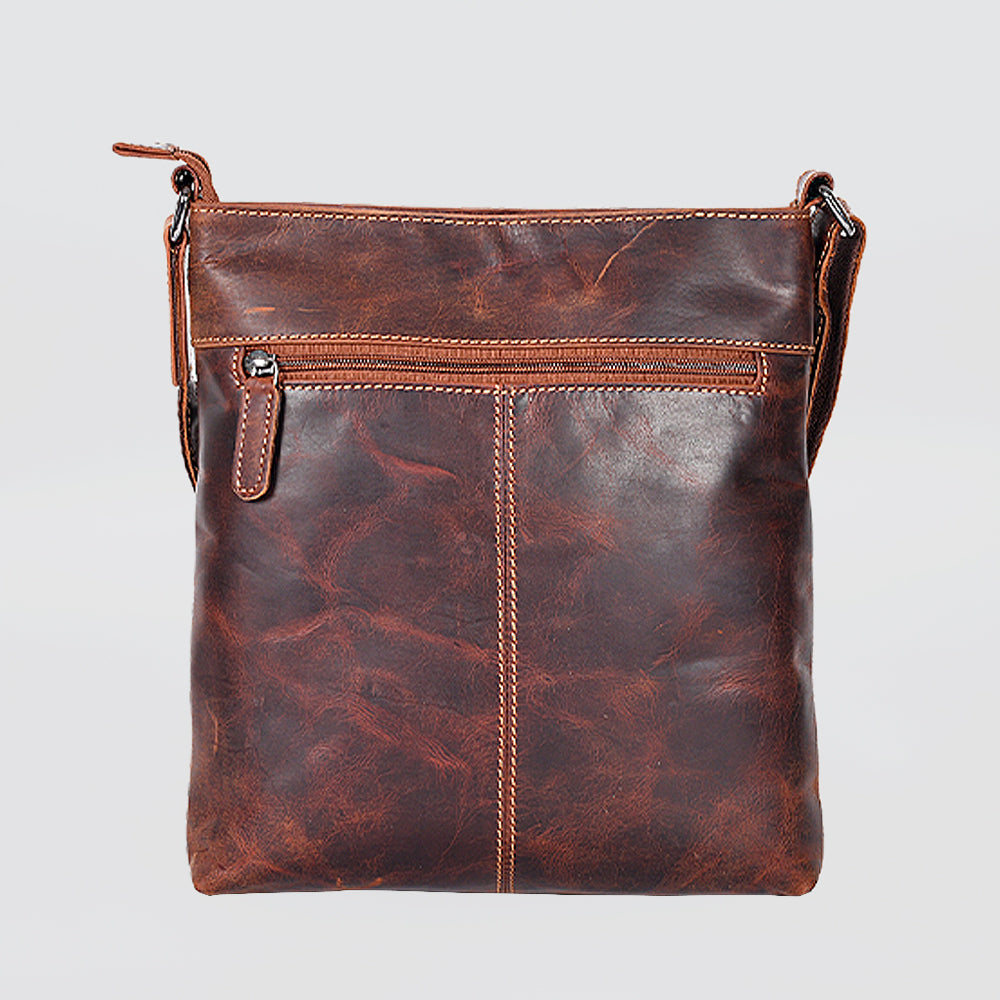 Leather Crossbody Purse - 'Sandal'
