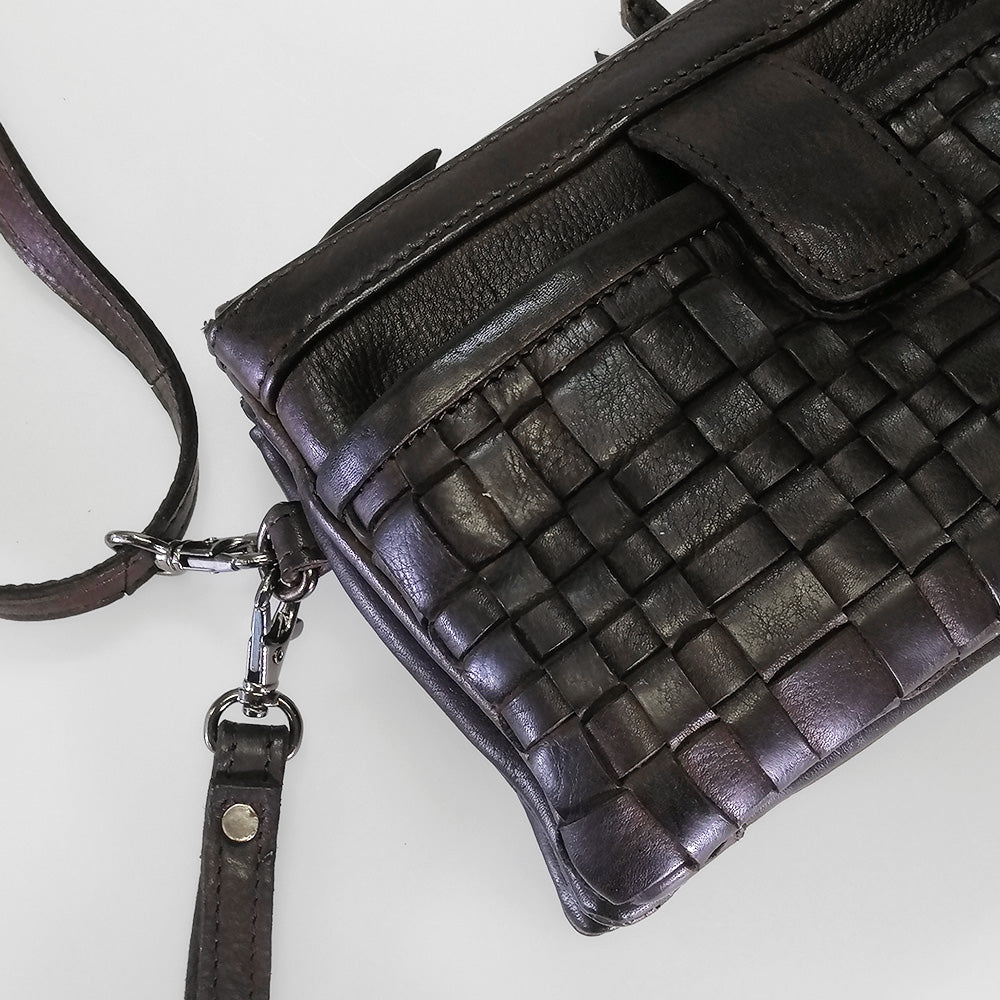 Brown Weave - Leather Bag