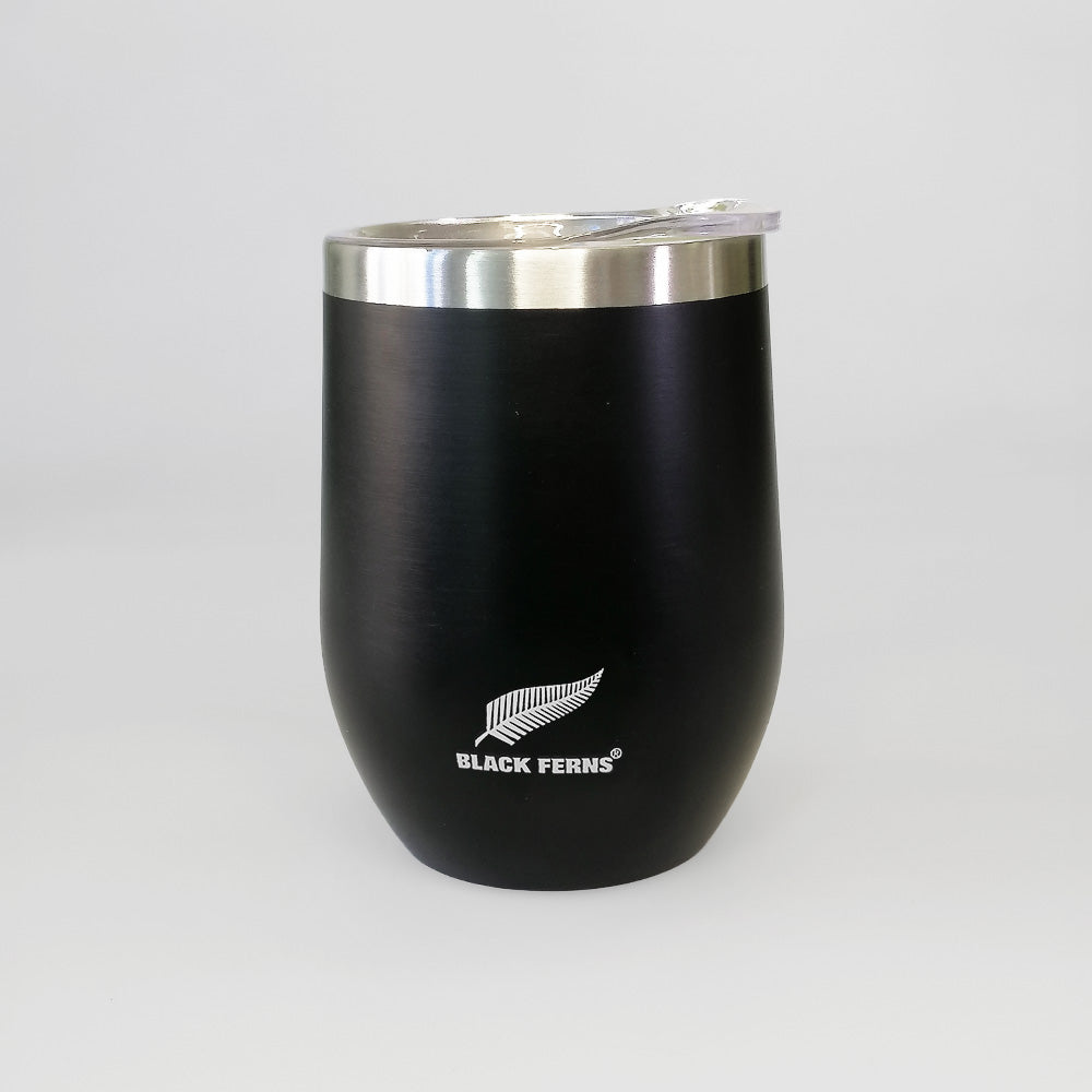 Black Ferns Tumbler With Lid - Black