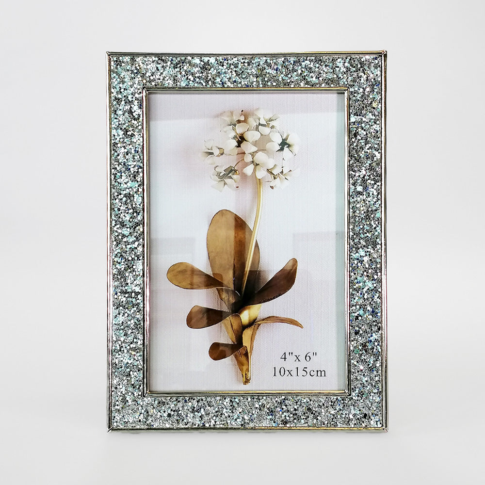 Silver Sequin Frame - 4 x 6