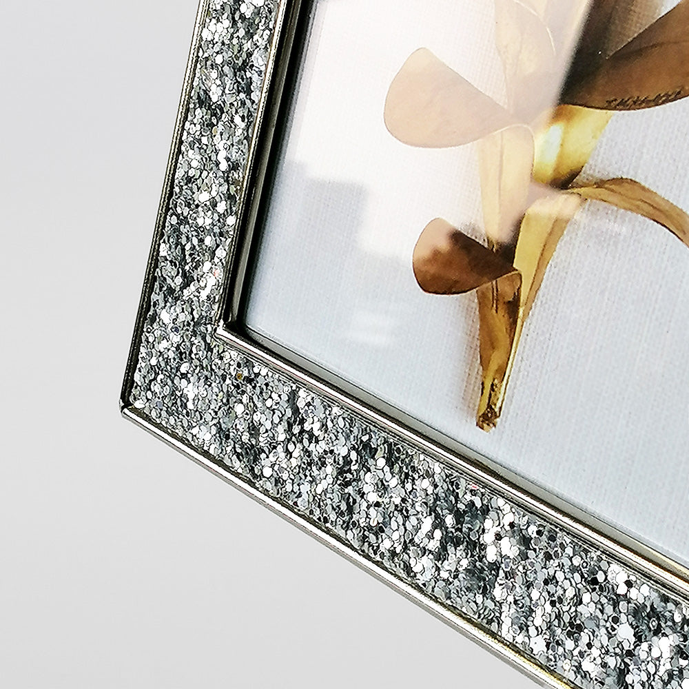 Silver Sequin Frame - 4 x 6