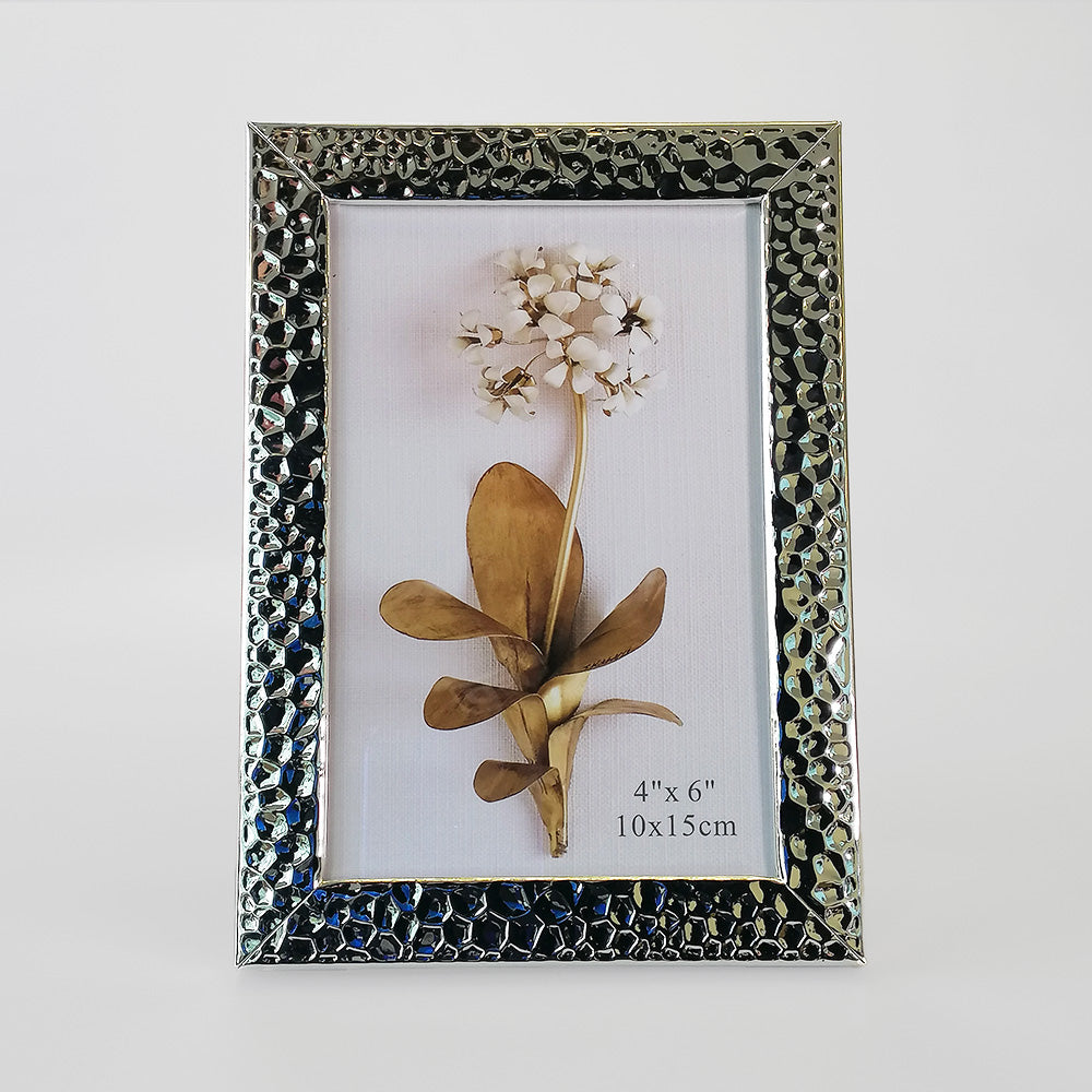 Silver 'Beaten' Frame - 4 x 6