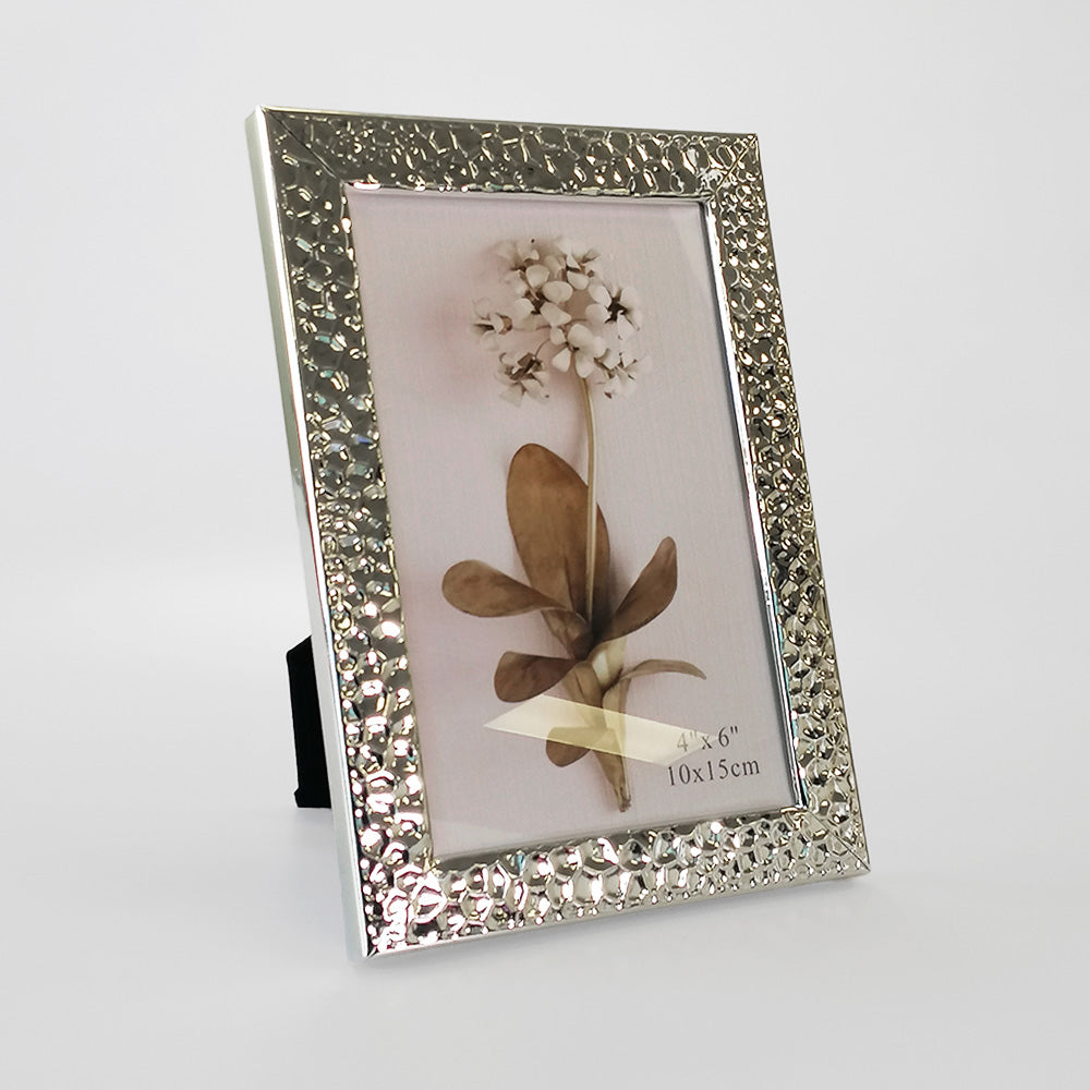 Silver 'Beaten' Frame - 4 x 6