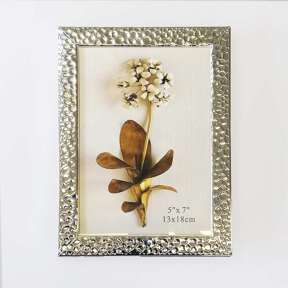 Silver 'Beaten' Picture Frame - 7 x 5
