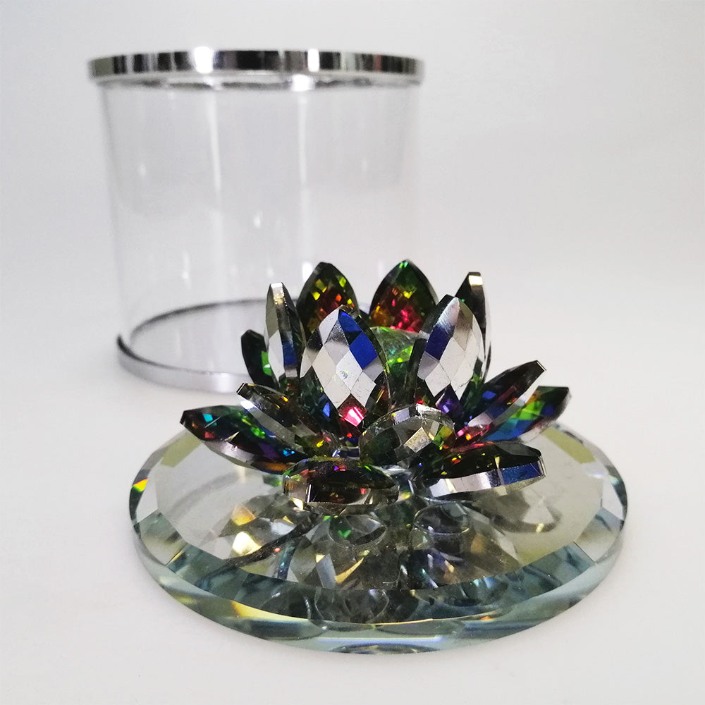 Iridescent Flower Lid Canisters