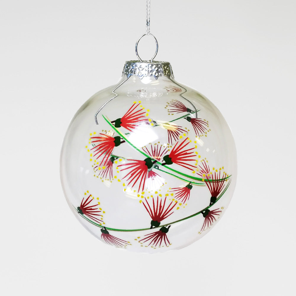 Pohutukawa Glass Bauble