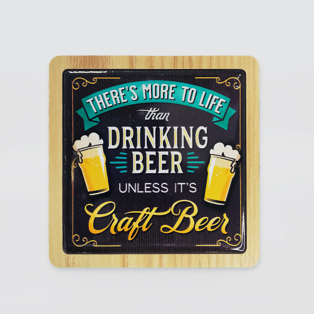 Mancave Coaster - 'Drinking Beer'