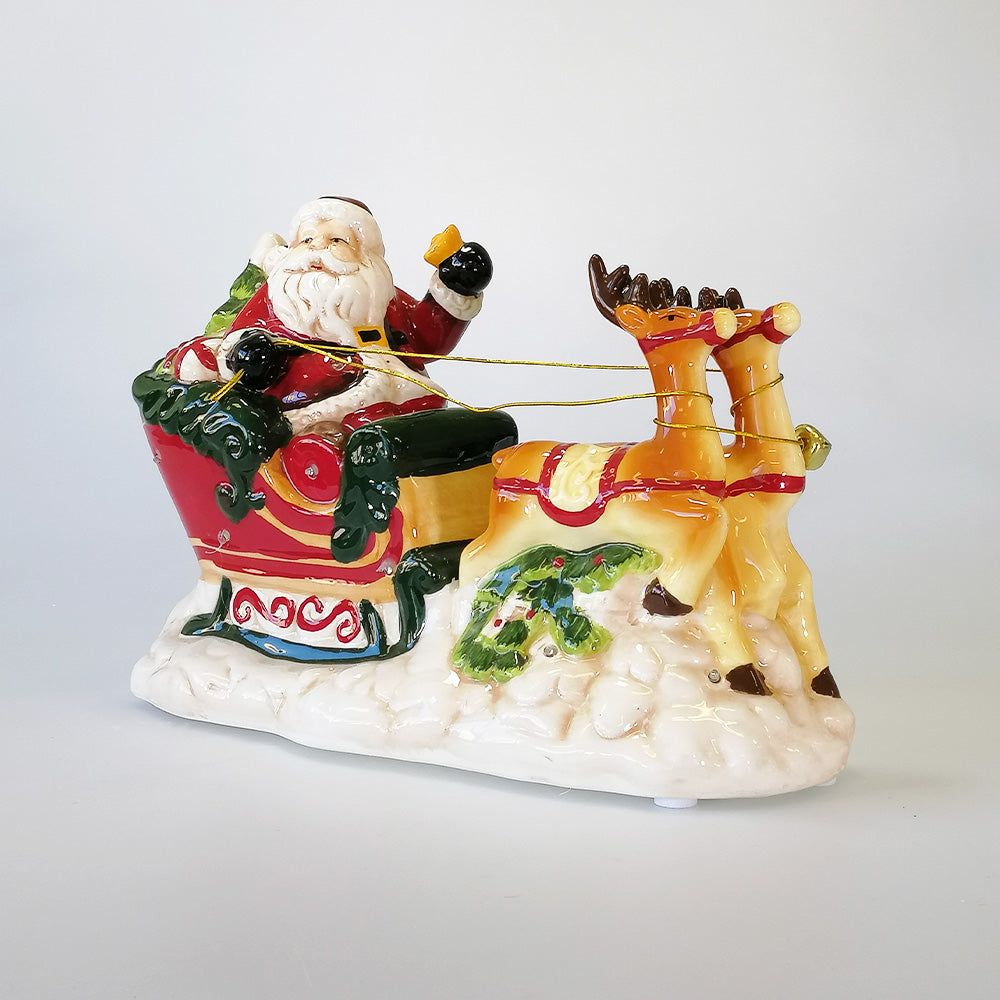 Ceramic Santa & Sleigh
