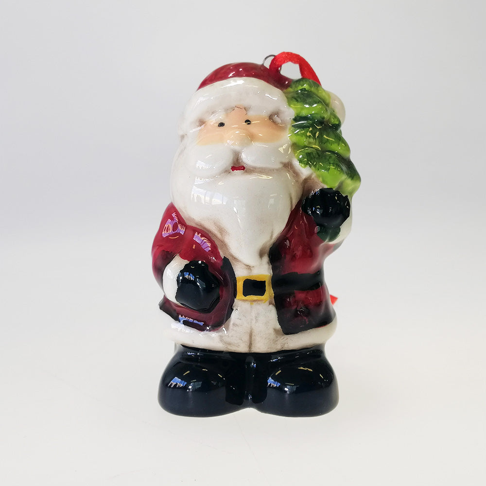 Ceramic Santa Xmas Bauble