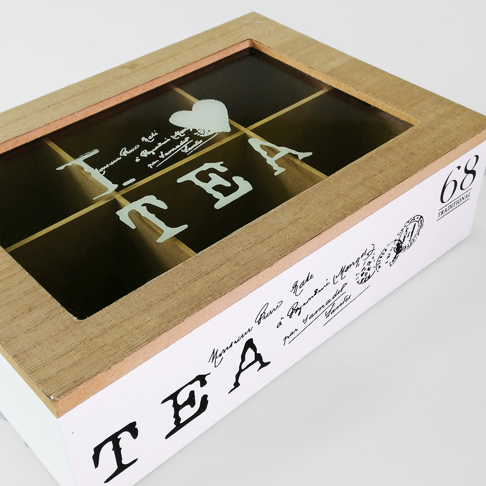 Tea Box W/ Glass Lid