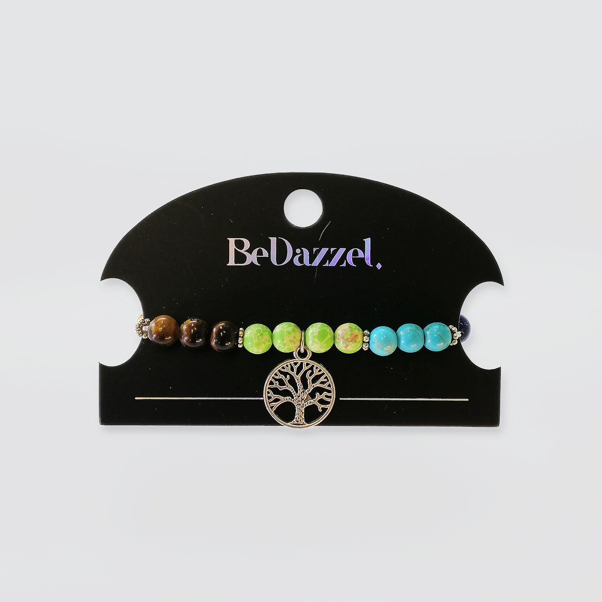 Bedazzel Bracelet - 'Tree Of Life' W/ Stretch Beads
