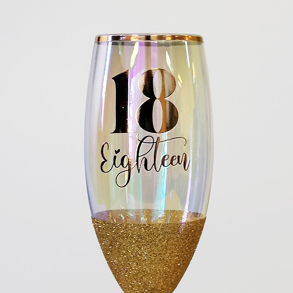 18th Champagne & Shot Glass Set
