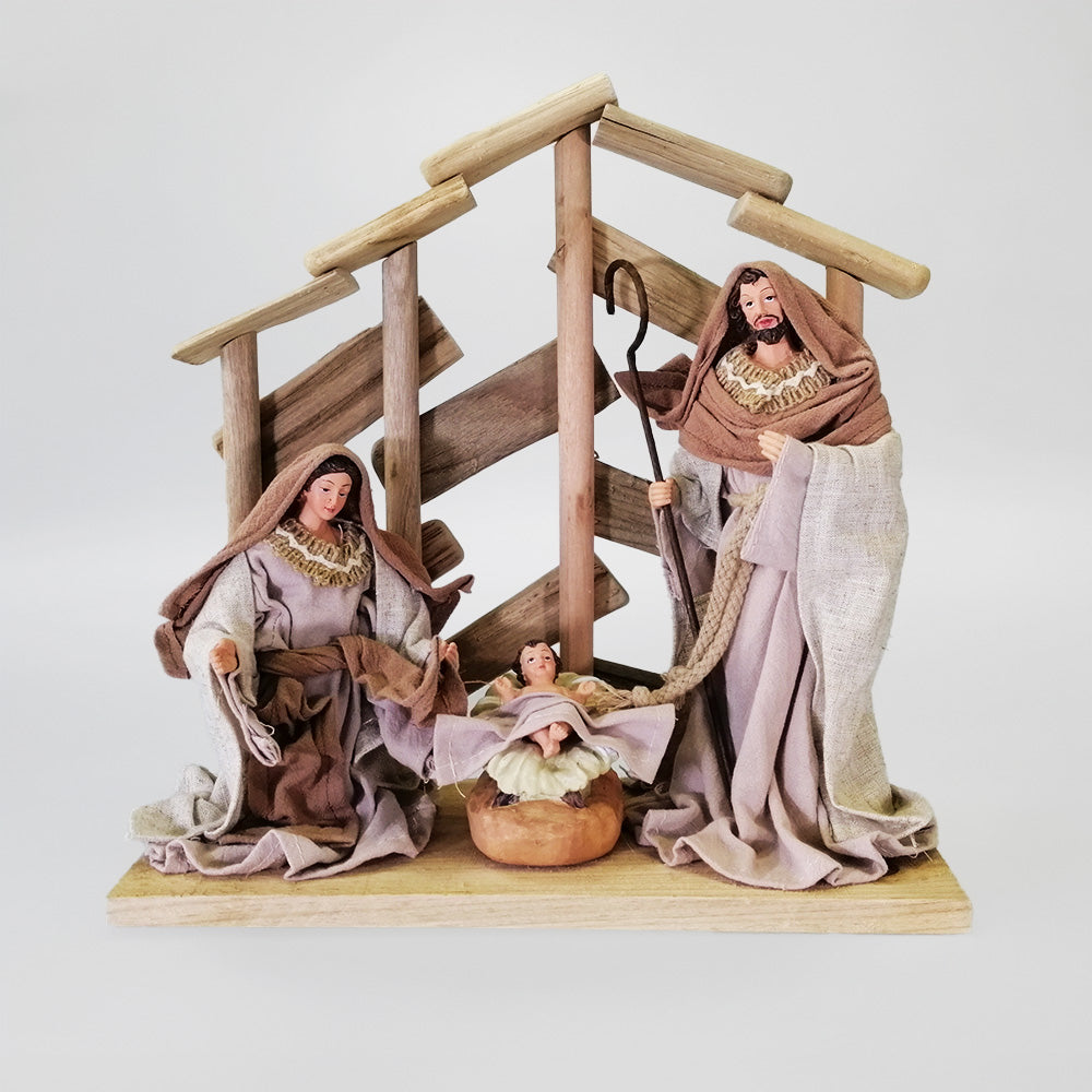 Nativity Scene - 3PC Rustic