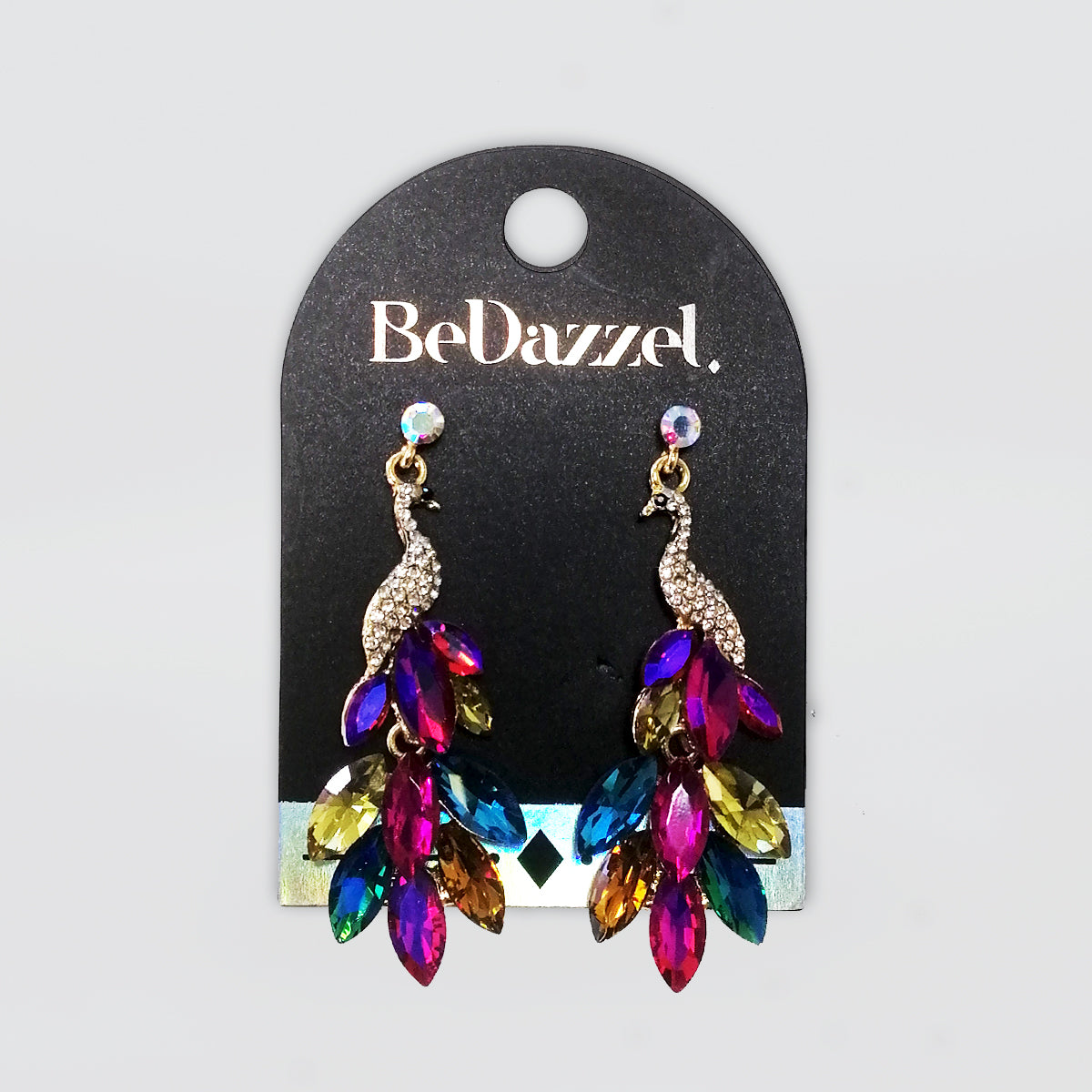 Bedazzel 'Diamante Peacock' Earrings
