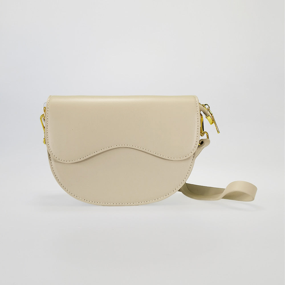 Curved Flap Shoulder Purses