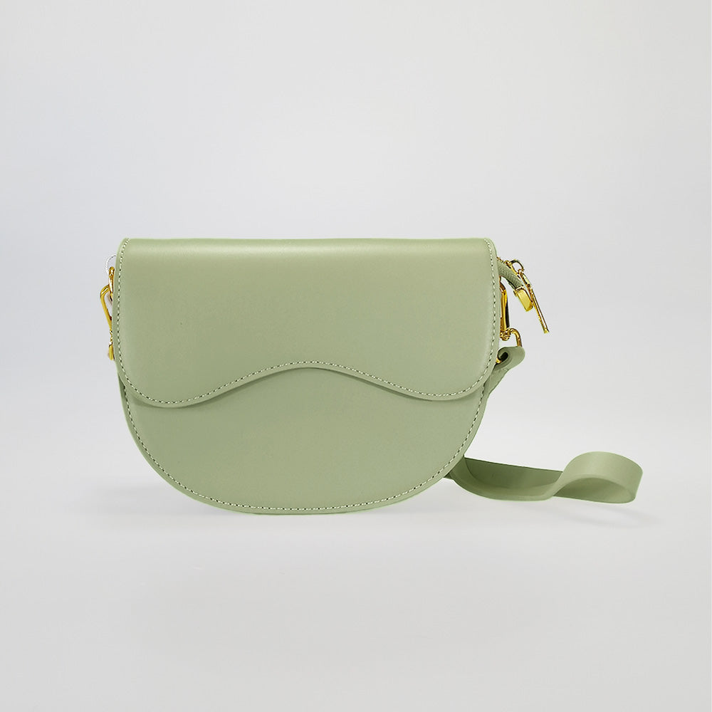 Curved Flap Shoulder Purses