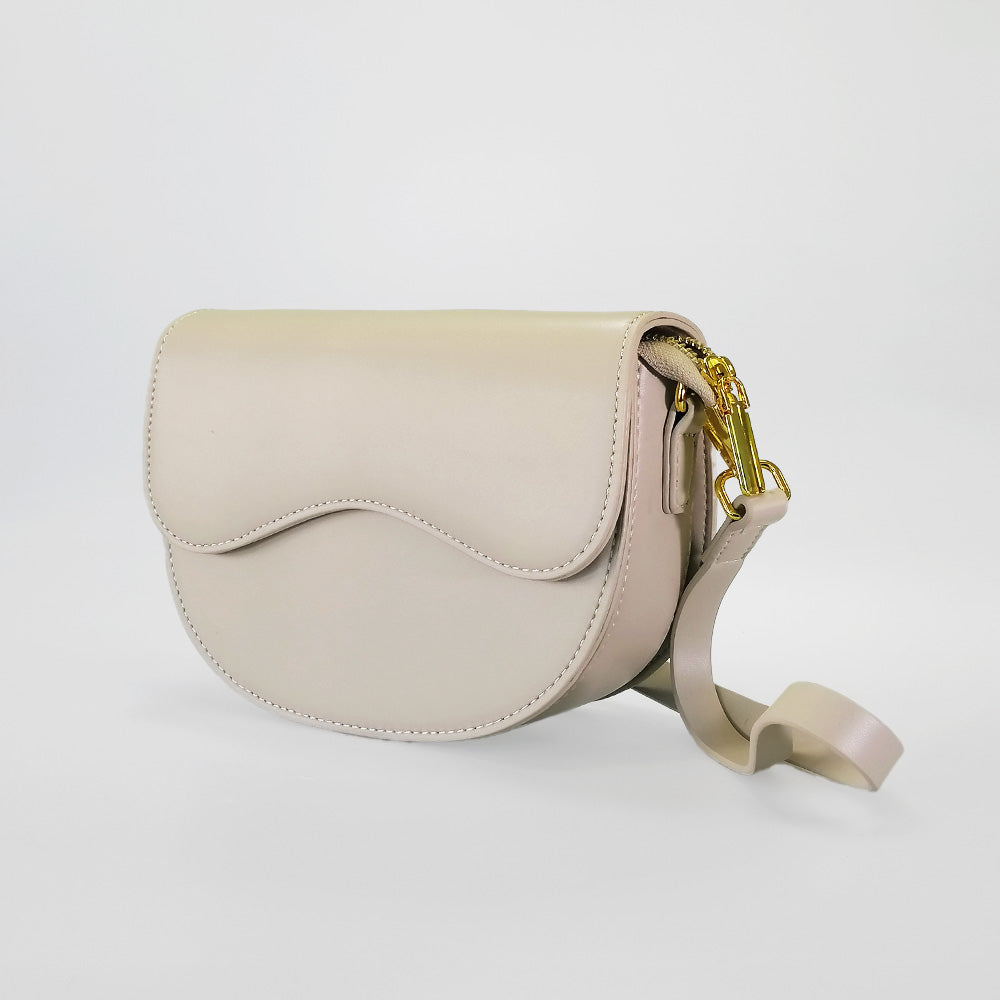 Curved Flap Shoulder Purses