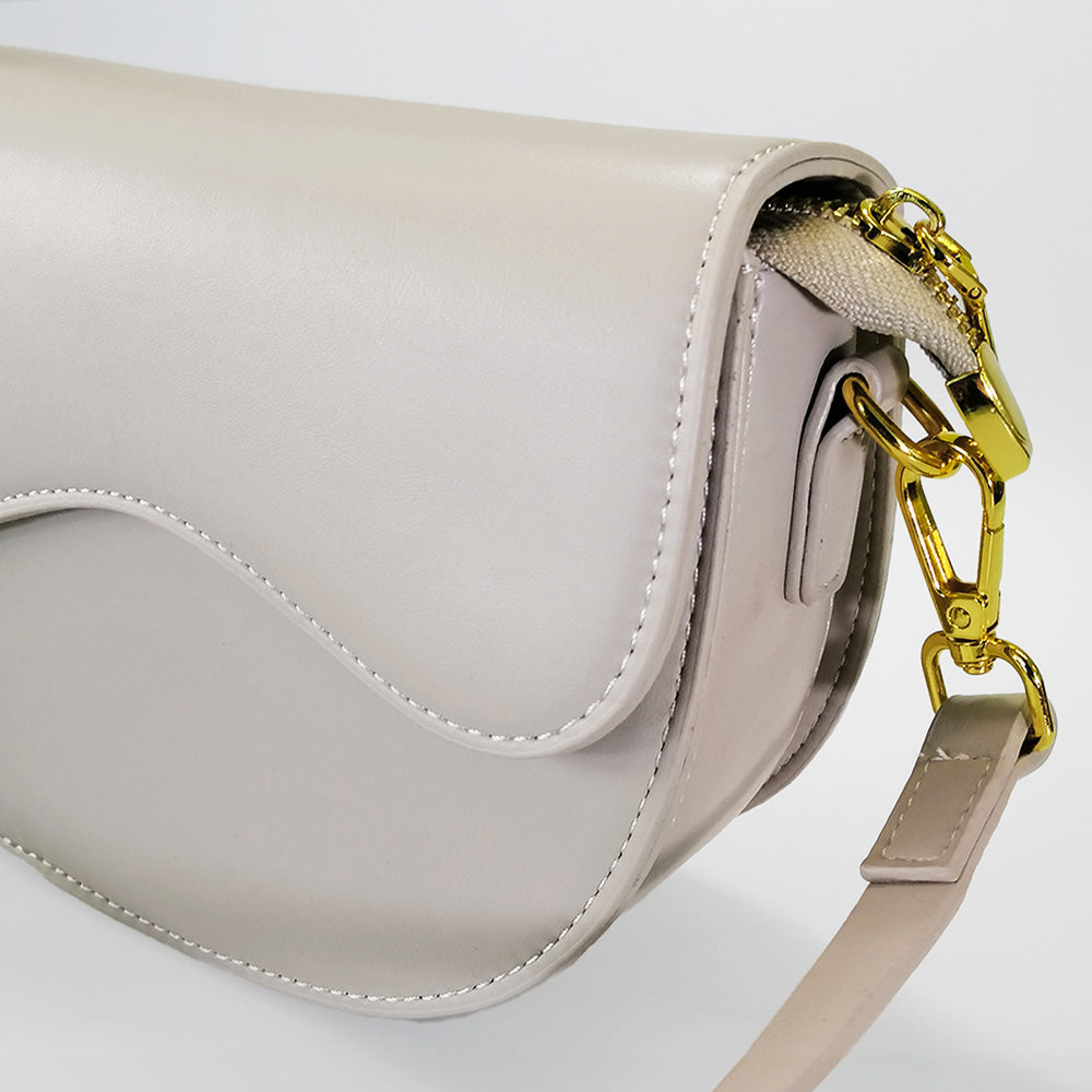 Curved Flap Shoulder Purses