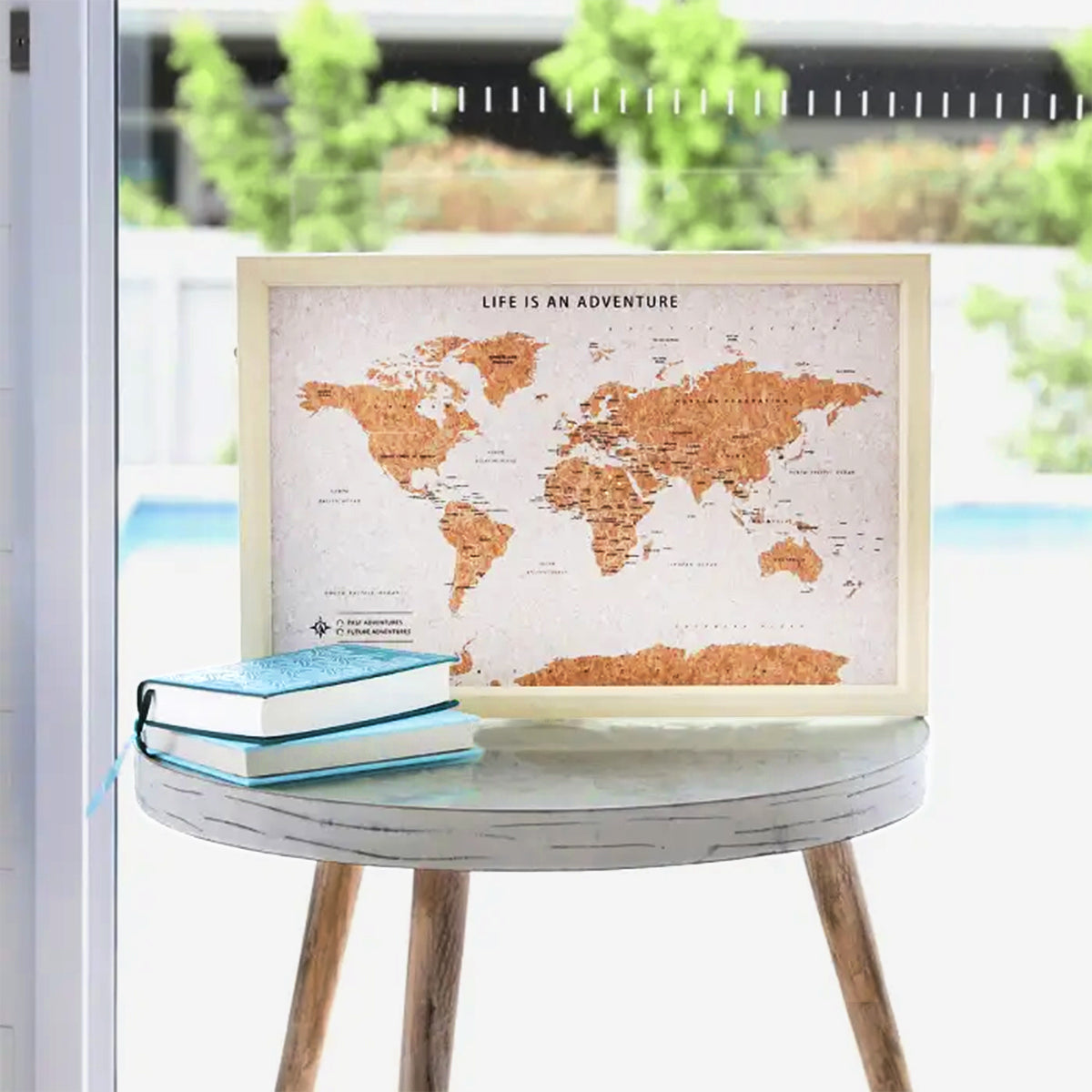 Cork Pin Travel World Map