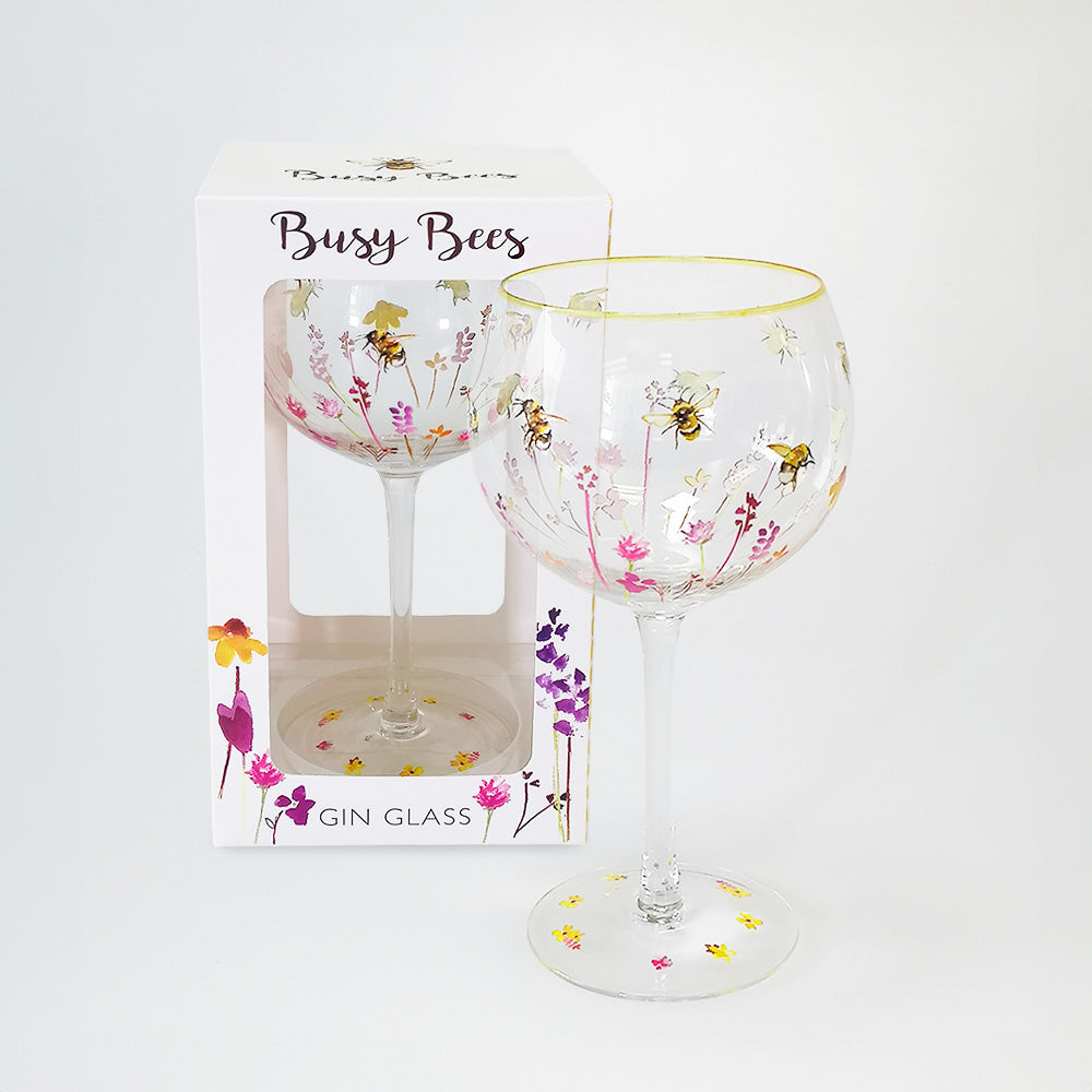 Busy Bees' Gin Glass