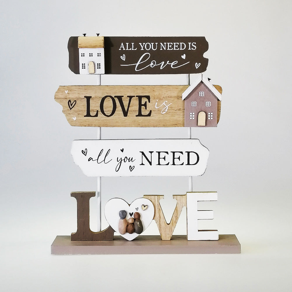 All You Need Is Love' Standing Plaque