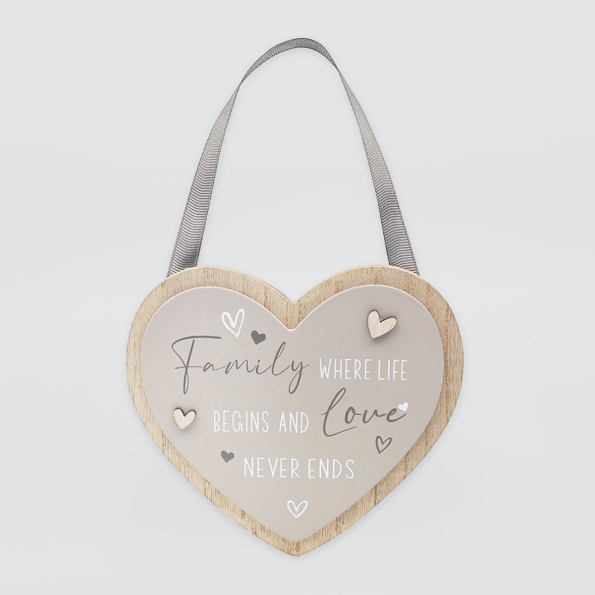 Sentimental Heart Plaque - 'Family'