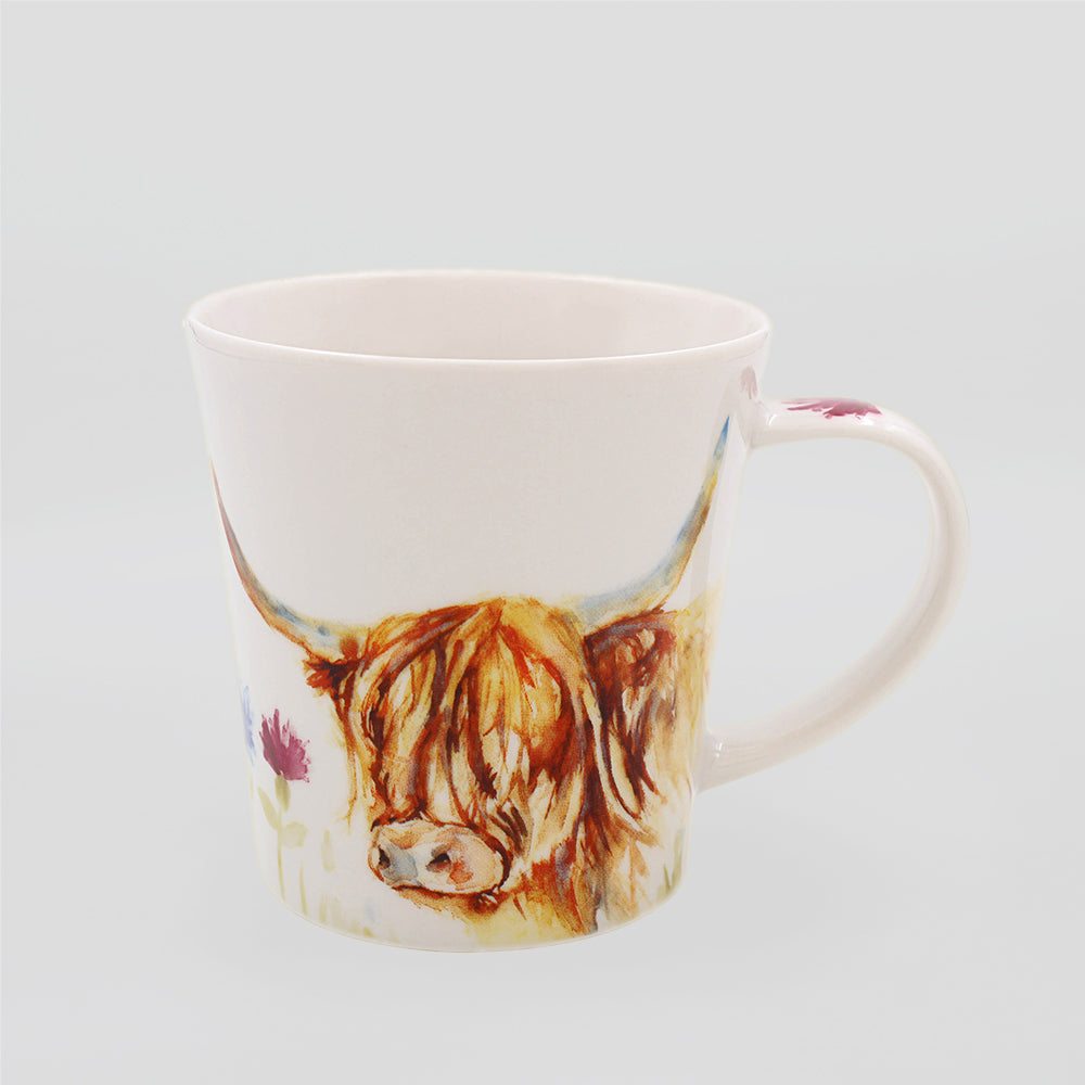 Feather & Fur 'Highland Cow' Mug