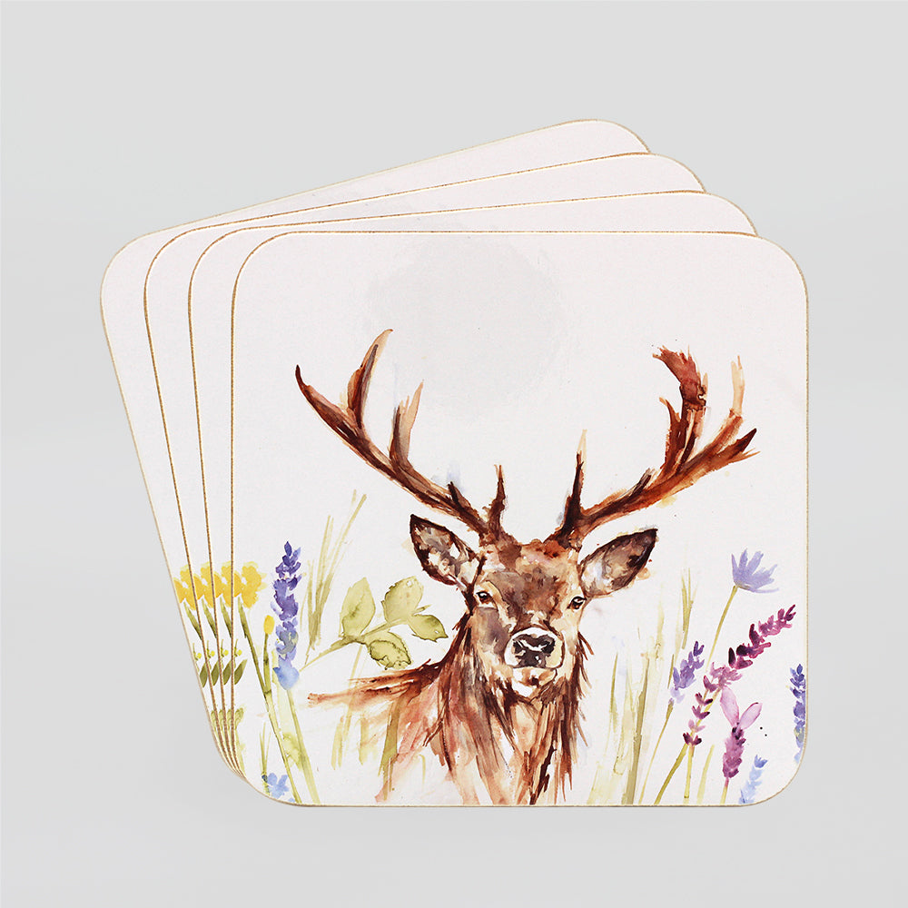 Stag Coasters Set/4