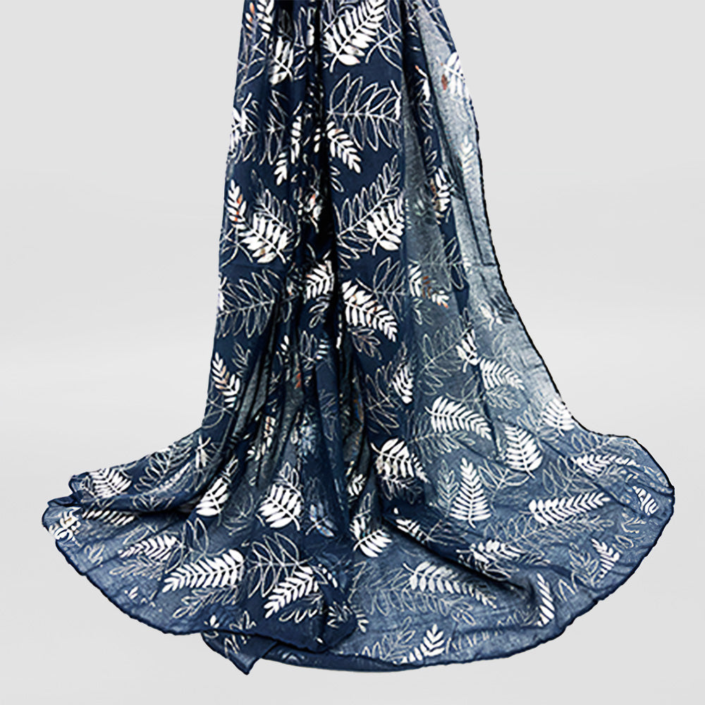 Scarves - 'Silver Fern Foil'