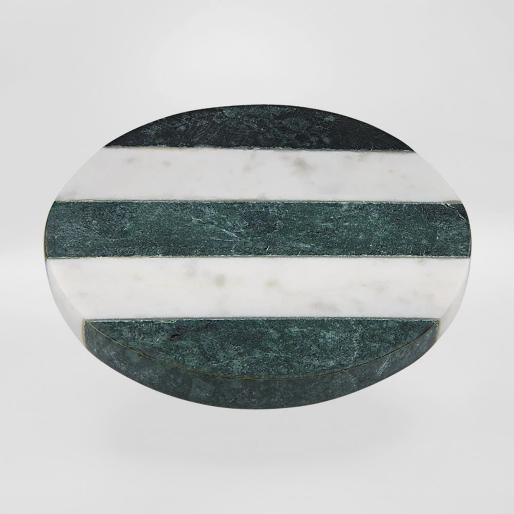 Round Striped Marble Coasters