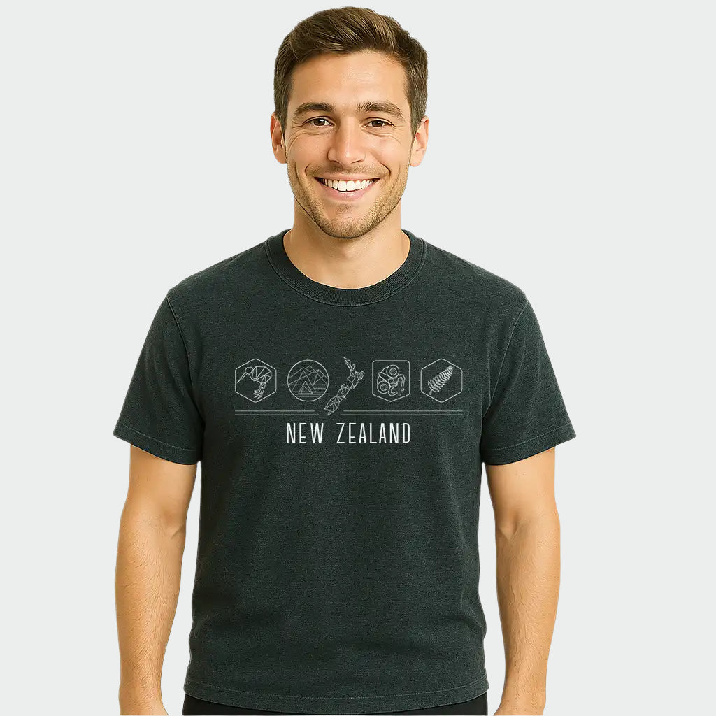 Mens TShirt 'NZ Icons'